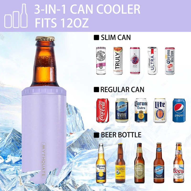 3 in 1 Slim Can Cooler for 12 OZ Skinny