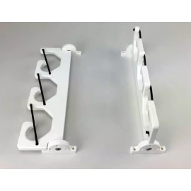 Oobjek 3 Fishing Rod Pole Reel Folding Holder Gunwale Boat Rack Bungee Low Profile
