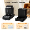 ZOMISIA Gravity Cat Feeder and Water Dispenser, 2 in 1