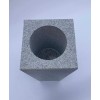 Granite Memorial Vase Tapered 6"x6"x10" Gray