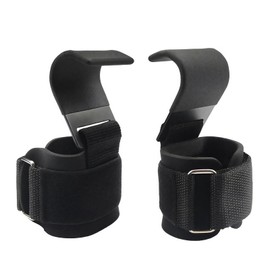 Zughilfen Krafttraining – Leder Zughilfen Gym mit 8 mm Neopren-Polsterung & Baumwolle, Verstellbare Gewichtheber-Haken Lifting Straps für Bodybuilding, Kreuzheben, Fitness & Muskeltraining