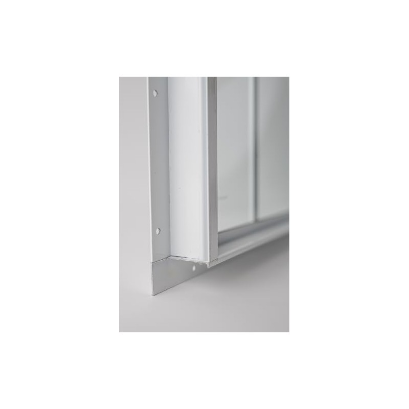 Shed Window 10x18 White - Fixed Design with Durable Tempered