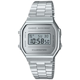 Casio A168WEM-7VT Reloj para Unisex Adulto, Plata/Gris