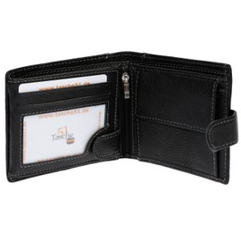Riegel Men's Leather Wallet Black 39 EU Black, Classic