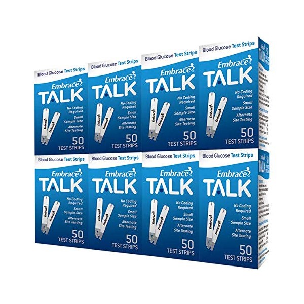 Embrace Test Strips Bundle Deal Savings 400 Ct (8 Boxes of 50ct = 400ct Total)