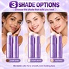 2-in-1 Color-Changing Foundation Stick with Built-In Brush, Natural Shade