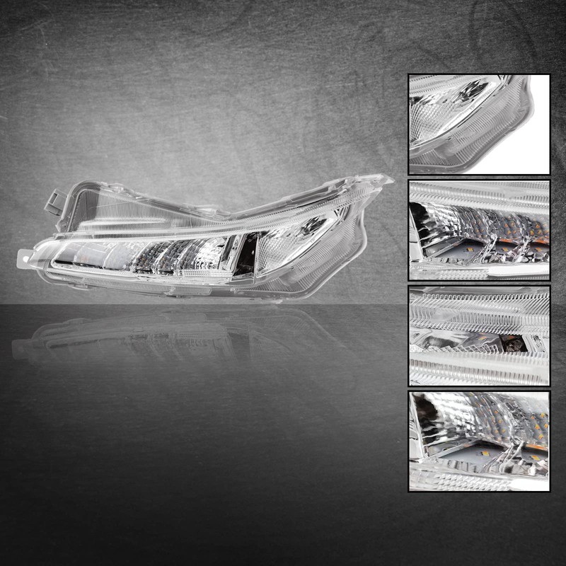 YLT AUTO Front Bumper Daytime Running Fog Light Dual Color