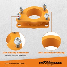 maXpeedingrods 2" Leveling Kit for Jeep Liberty KJ Cherokee KK 2002-2012, Front Lift Spacers for Dodge Nitro 2007-2012, Yellow Orange