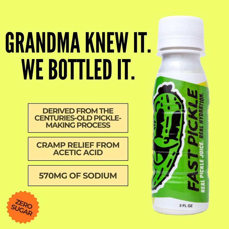 Fast Pickle Juice Pickle Shots For Leg Cramps Relief -