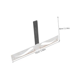 IWOWHERO Professional Eyebrow Ruler Kit Reusable Three Point Measurement Tool for Precise Eyebrow Shaping for Beginners and Professionals Portable Eyebrow Template for Makeup