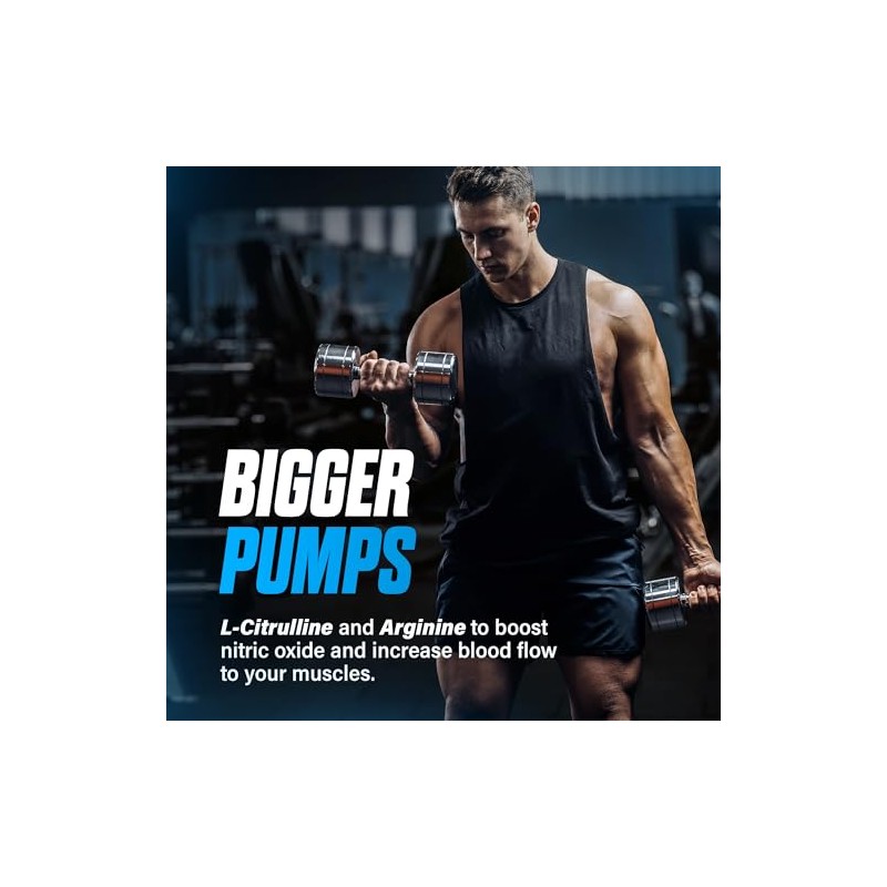 JNX SPORTS The Curse! Pump – Stim-Free Pre-Workout | Blue