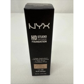 NYX HD Studio Photogenic Liquid Foundation 02 Soft Beige