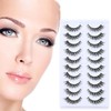 YPYMOD 10 Pairs of False Eyelashes, Natural Eyelashes, Wispy Lashes,