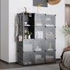 C&AHOME Cube Storage Organizer with Doors, 12-Cube Shelves, Closet Cabinet,