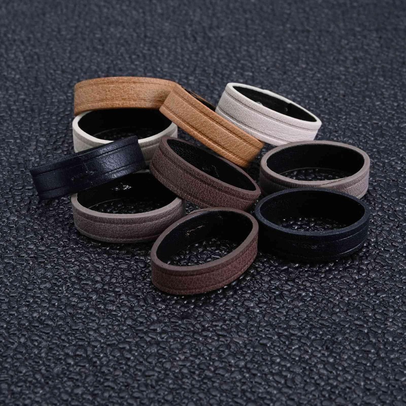 ANNEFIT Watch Bands Keeper, 4PCS Leather Watch Straps Replacement Loops