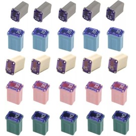 Unbranded 25Pcs Car Micro Cartridge Fuses Low-Profile FMM Fuses MCASE Type(15~40A SBF-M )