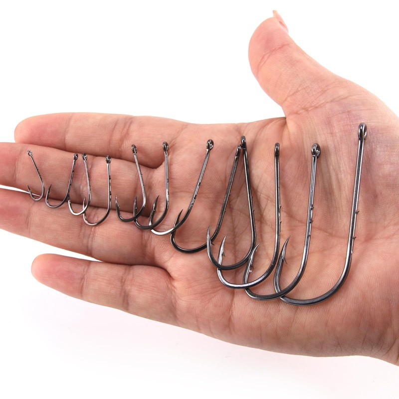 Dr.Fish 100 Pack Baitholder Fishing Hooks Octopus Circle Hooks Live