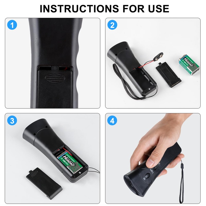 QZC Super Ultrasonic Dog Chaser,Training Dog Banish Dog Machine,Stop Animals