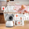 SIMBAILAI 5 Zoll Babyphone mit Kamera und APP,2K/3MP HD WLAN