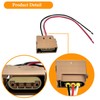CSMATEYEAH 2 Pcs Turn Signal Socket Pigtail Connector with Wire