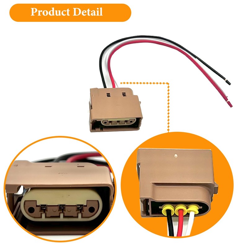 CSMATEYEAH 2 Pcs Turn Signal Socket Pigtail Connector with Wire