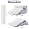 Hogrance Wedge Pillow for Sleeping, 3PCS Bed Pillow for Side