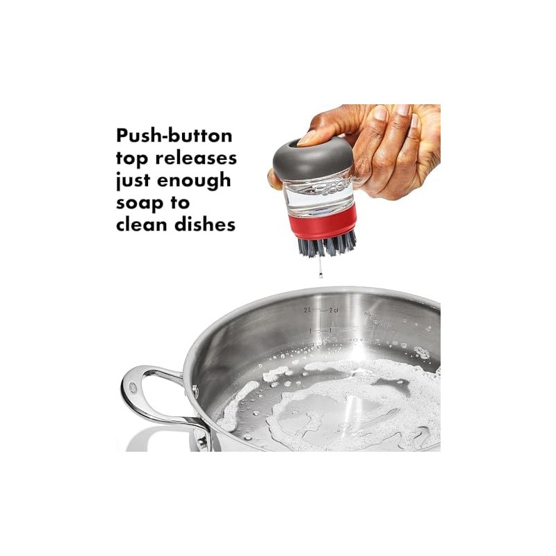 OXO - Cepillo para Polvo dispensador de jabón de Cocina