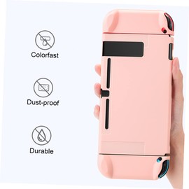 KICHOUSE Protective Case Pink TPU Shell Compact Portable Host Shell Compatible for Safe Gaming
