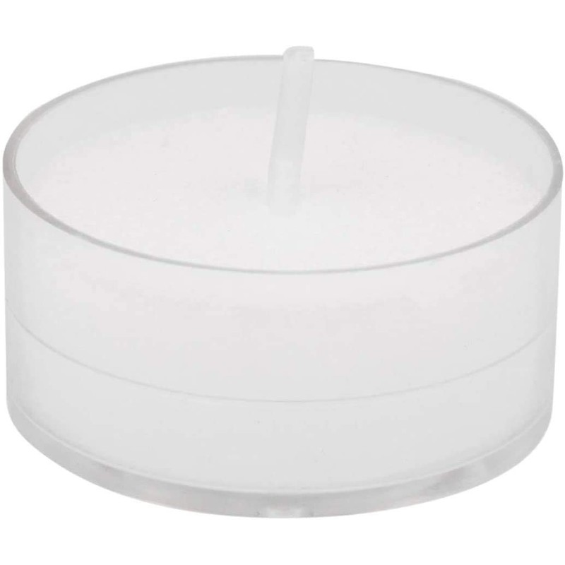 Root Candles 131015 Unscented Beeswax Blend Tealight Candles in Clear