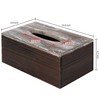 MyGift Rustic Distressed Textured Torched Wood Tissue Box Holder