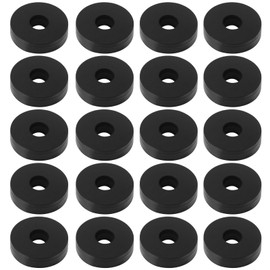 Briny River 50pcs EPDM Rubber Flat Washers ID 3mm OD 10mm Thick 2.5mm Rubber Washers for Bolts Faucets Screws Garden Hose Shower Head Black