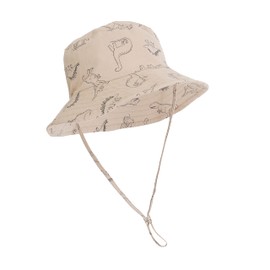 YMYDYFC Baby Sun Hat Toddler Summer UPF 50+ Sun Protection Baby Boy Hats Beach Hats Dinosaur Bucket for Baby Girl Adjustable Kid Cap 1-2 Years Khaki