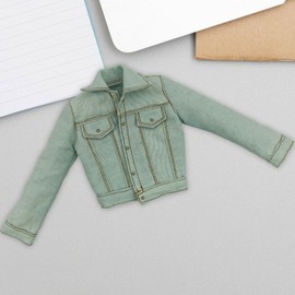 F Fityle 1:6 Scale Female Figure Jacket Costume Kids Pretend Playset Fashionable Mini Doll Clothing for 12inch Female Figures , blue