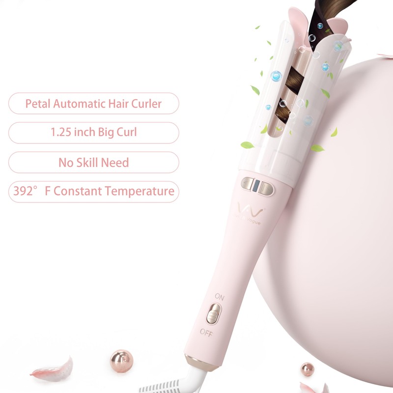 VAV Automatic Rotating Curling Iron Auto Hair Curler, Self-Rolling Curling