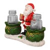 Holiday Salt and Pepper Shakers,Transparent Seasoning Shaker with Tray -