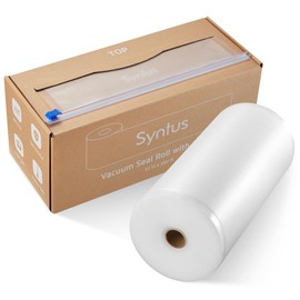 Syntus 11" x 150' Vacuum Sealer Bags for Food with Cutter, Food Vacuum Seal Roll Keeper for Food Storage, BPA-free Heavy-duty Commercial Grade Vacuum Sealer Rolls for Meal Prep, Sous Vide Cooking