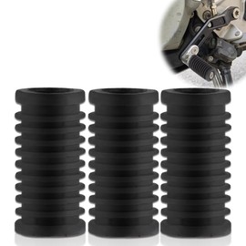 Shift Pedal Cover, Bike Parts Change Rubber, Motorcycle Supplies, Shift Cover, Abrasion Resistant, Anti-Slip, Easy Installation, Black, 3 Pieces (Length 1.6 inches (4 cm), Width 0.8 inches (2 cm)