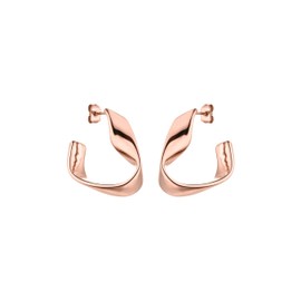 Purelei® River Earrings - Elegant Möbius Band Design for Timeless Harmony, Women's Earrings, 18K Gold Plated Earrings for Women, Stainless Steel, Abalone