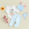 CocMouse Infant Baby Easter Jumpsuit Set Long Sleeve Romper Bodysuit