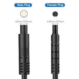 YQMAJIM 4Pin Backup Camera Extension Cable, (20Ft 4P) Pure Copper Thicker Shield Dash Cam Rear View Camera Extension Cord, Mirror Dashcam RearCamera Extension Cable, ReverseCamera Extension Wire