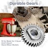 1x W11086780 Worm Gear & 1x 9709511 Gasket Kit Compatible