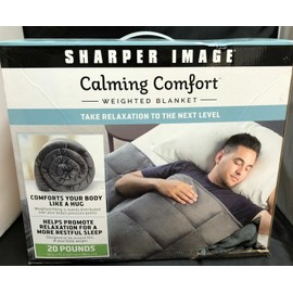Sharper Image Calming Comfort Weighted Blanket by Sharper Image Heavy Blanket 20 lb. 50" x 75