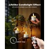 merrynights Remote Candles, 12Pcs Timer LED Votive Candle, Realistic 3D