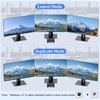 KVM Switch 3 Monitors 2 Computers, Reyoten 8K60Hz KVM Switches,3