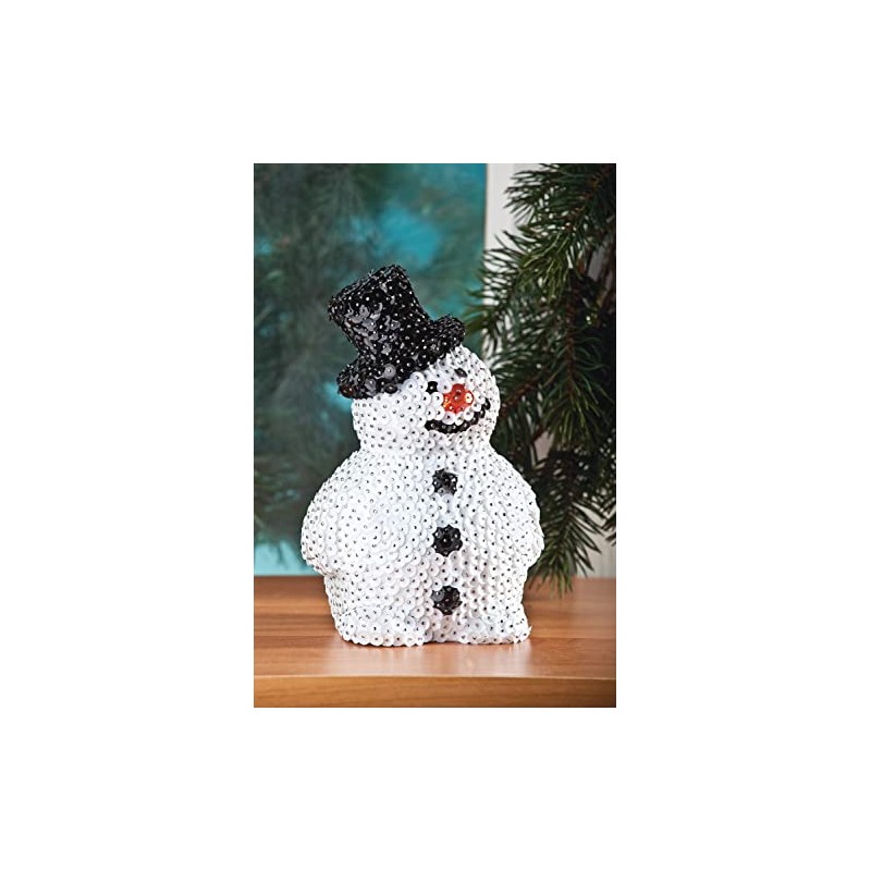 VBS Styrofoam Approx. 17 cm Hat White Christmas Snowman Craft