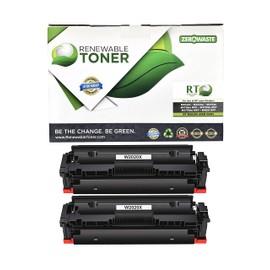 Renewable Toner Compatible High Yield Toner Cartridge Replacement for HP 414X W2020X Laser Printers M454dn M454dw M455dn M479dw MFP M479fdn MFP M479fdw MFP M480f MFP (2-Pack with Used OEM Chip)