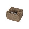 Kouboo La Jolla Rattan Rectangular Storage Box, Black-Wash