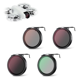 JJC ND Filter Kit for DJI NEO Drone, Multi-Coated 4-Pack (ND8 ND16 ND32 CPL) Filter with Ultra Lightweight Aluminum Frame