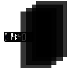 Pack of 4 LED Cover, Blackout Film, LED Film, LED Darkening, LED Transparent Film Screen, 50% ~ 80% Light Dimmer Sticker, Hue, Lighting Decoration, for Strip Light Alarm Clock, Router, Electronic