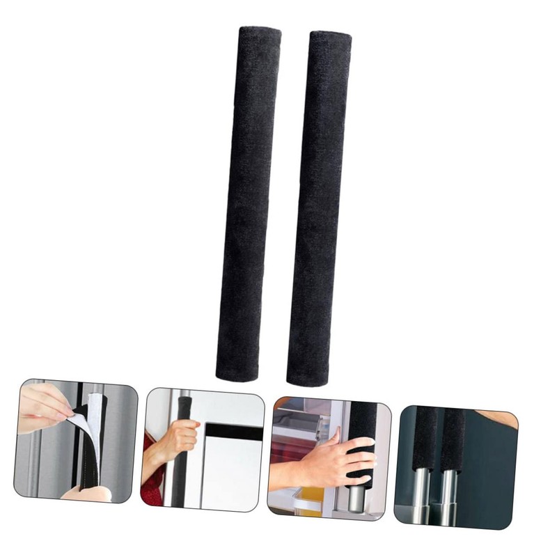 TEHAUX 2Pcs Nonslip Refrigerator Door Handle Covers Soft Washable Protective